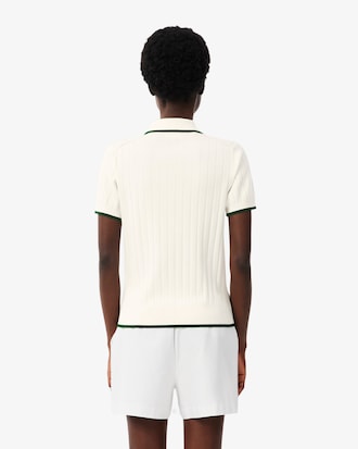 Short Sleeved Polo Collar Golf Sweater