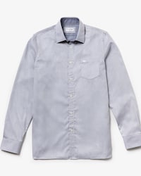 Men's Slim Fit Texturized Poplin Shirt
