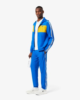 Colour-Block Logo Stripe Tennis Jacket