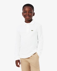 Long Sleeved Petit Piqu&eacute; Polo Shirt