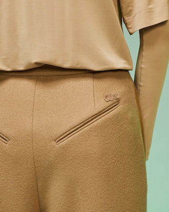 Women's Fashion Show Wide Leg Wool Pants