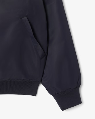 Embroidered Badge Water-Repellent Nylon Bomber Jacket