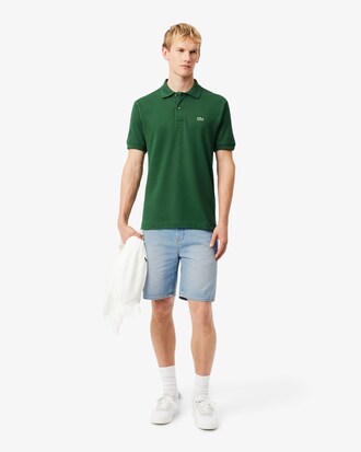Straight Fit Denim Bermuda Shorts