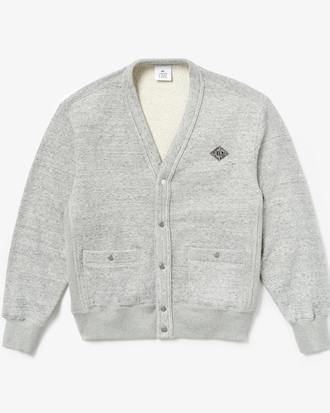 Men's Lacoste LIVE Pockets And Diamond Badge Fleece Cardigan