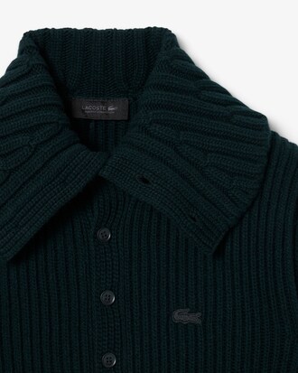 Runway Cable Neck Wool Sweater
