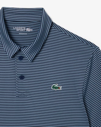 Ultra Dry Striped Golf Polo Shirt