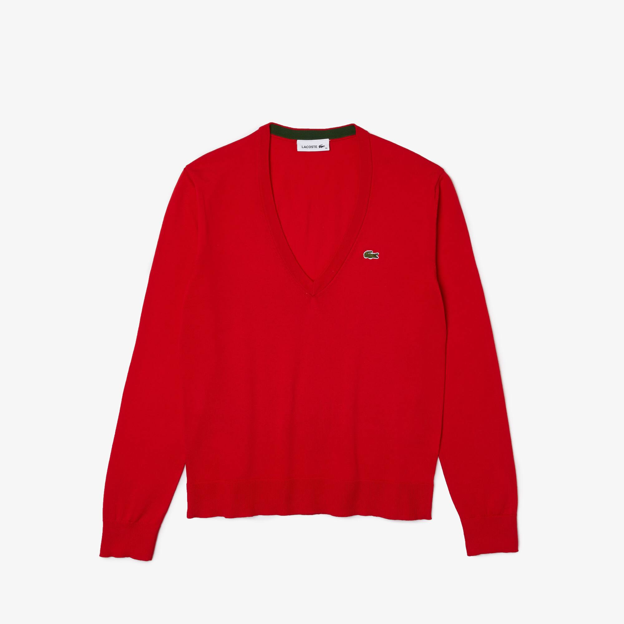 v neck sweater lacoste