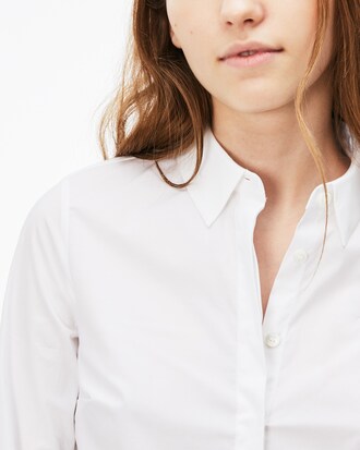 Women's Slim Fit Stretch Cotton Poplin Shirt