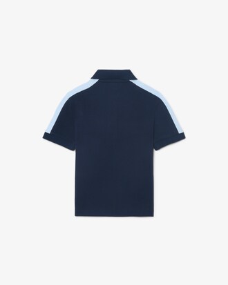 Colour-Block Petit Piqu&eacute; Polo Shirt