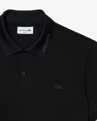 Slim Fit Jacquard Branded Piqu&eacute; Commuter Polo Shirt