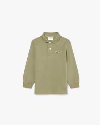 Long Sleeved Petit Piqu&eacute; Polo Shirt