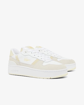 Women's T Clip Platform Suede Sneakers