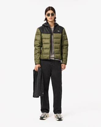 Water-Repellent Quilted Puffed Jacket