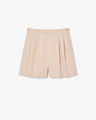 Runway Fitted Wool Bermuda Shorts