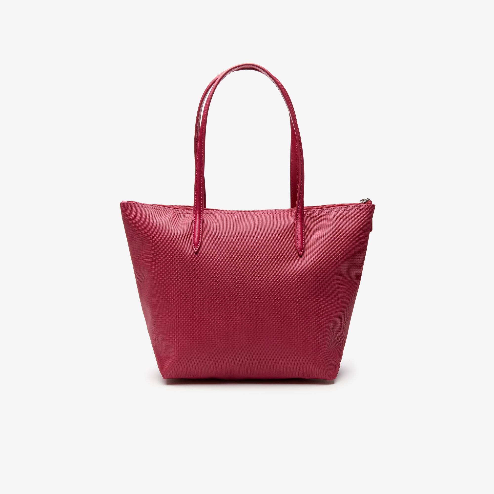 small red tote bag