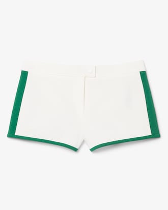 Runway Satin Knit Mini-Shorts