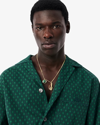 Runway Print Pajama Shirt