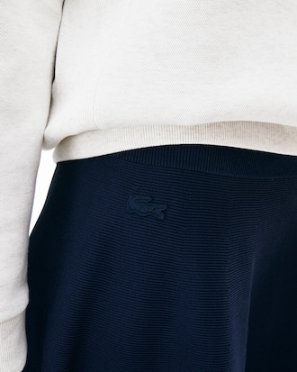 Women's Knee-Length Knit Skater Skirt