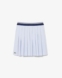 Oxford Cotton Pleated Skirt