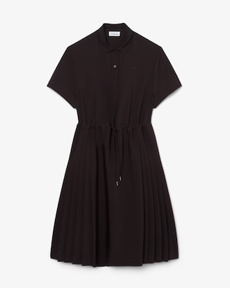 Wool blend Pleated Polo Dress