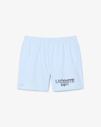 Mid Length Printed Swim Trunks
