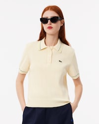 French Made Ribbed Cotton Polo Shirt