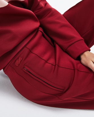 Women's Overstitched Pleats High Waisted Urban Sweatpants