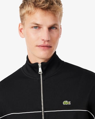 Trim Accent Zipped Sweatshirt