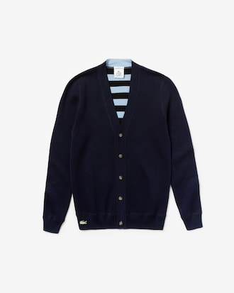 Unisex Lacoste LIVE Reversible Cotton Cardigan
