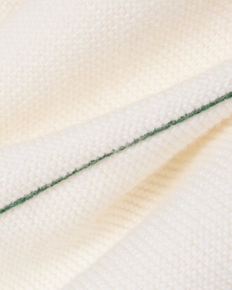 Cotton and Wool Blend Moss Stitch Cardigan