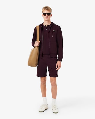 Classic Fit Zipped Fleece Sweatshirt