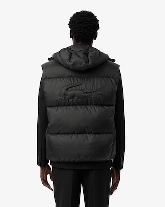 Water-Repellent Short Puffed Vest