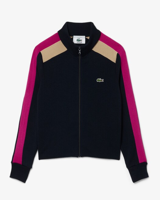 Navy Blue / Beige / Fushia Pink