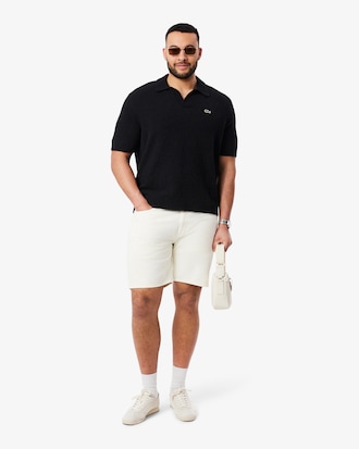 Classic Fit Boucl&eacute; Knit Polo Shirt