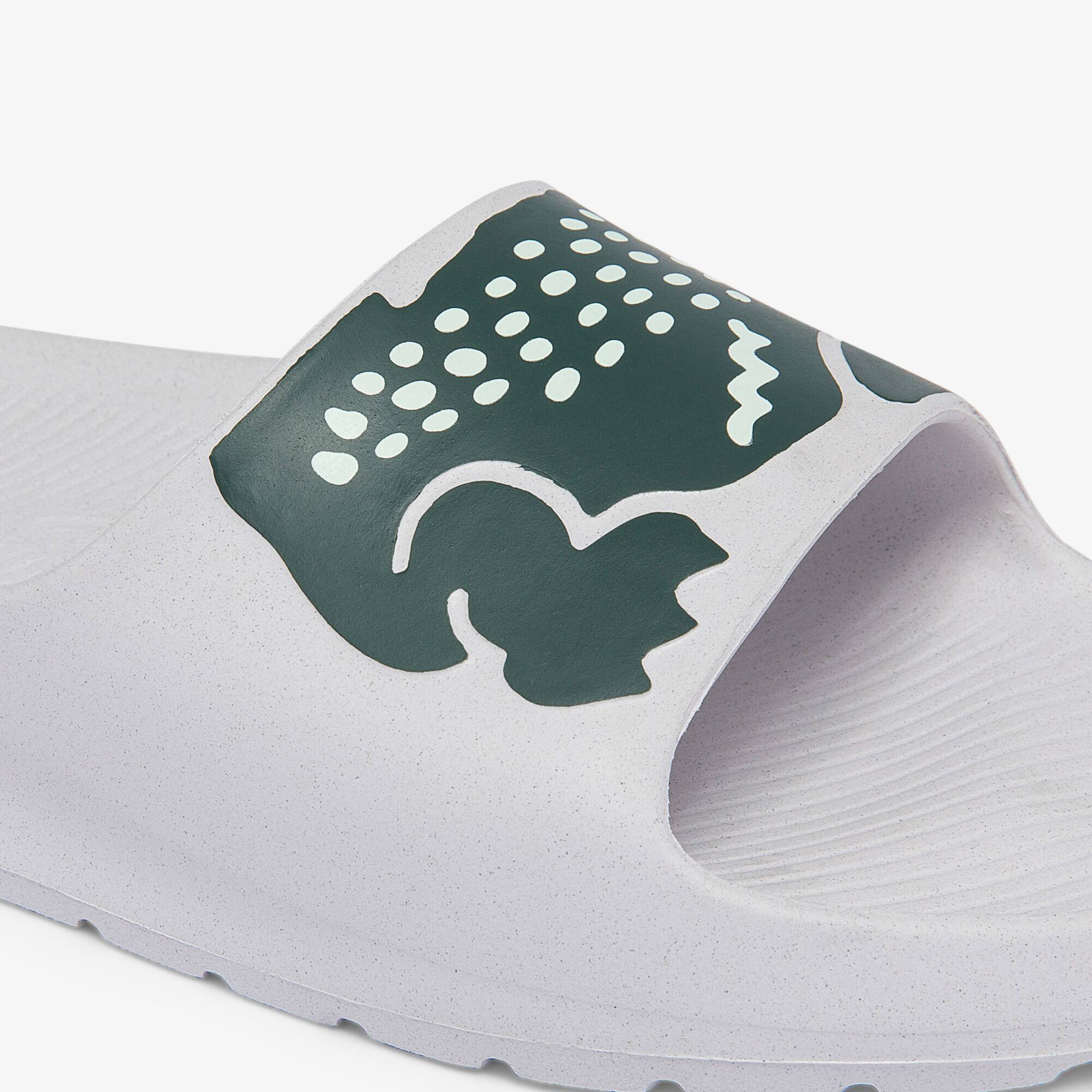 lacoste women's croco slide sandal