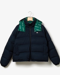 Women's Lacoste LIVE Print Lining Short Reversible Quilted Jacket