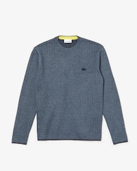 Men's Lacoste Motion Crew Neck Thermoregulating Knit Effect Sweater