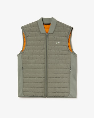 Men's Combinable Collapsible Lightweight Quilted Zip Vest
