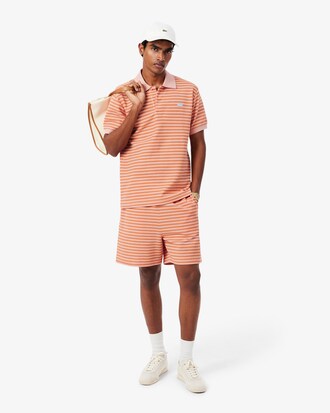 Regular Fit Striped Cotton Shorts