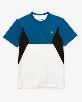 Men's Lacoste SPORT Ultra-Light Colourblock Cotton Tennis T-shirt