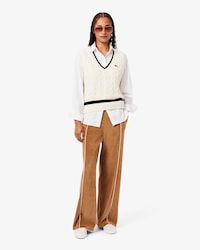 Trim Accent Velour Sweatpants
