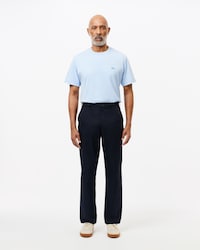 Straight Fit Cotton Twill Pants