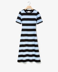 Women's Lacoste LIVE Striped Cotton T-shirt Dress