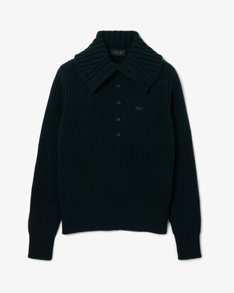 Runway Cable Neck Wool Sweater