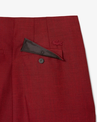 Runway Straight Fit Tailored Wool Pants