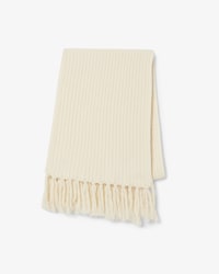 Fringed Carded Wool Scarf