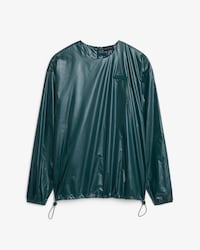 Runway Glossy Taffeta Sweatshirt