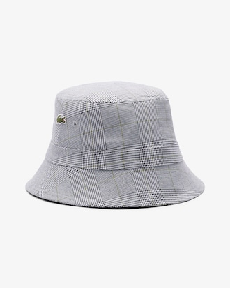 Double Face Plaid Cotton Bucket Hat