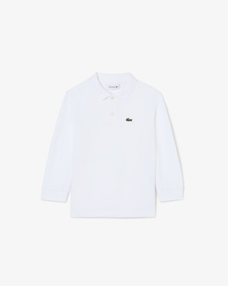 Long Sleeved Petit Piqu&eacute; Polo Shirt