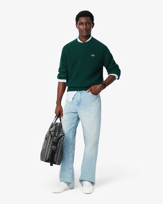 Thick Wool Crew Neck Sweater